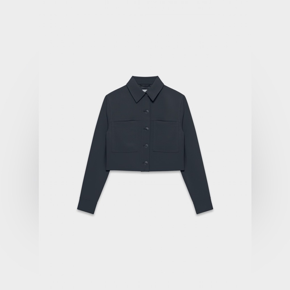 NWT - Aritzia Little Cropped Jacket - Crepette™ - Dark Night Navy - Size 4